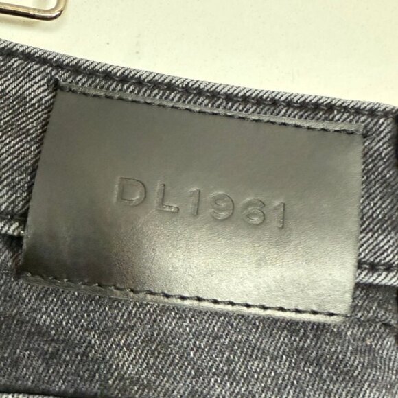 DL1961 Men’s Slim Straight Jeans – Size 38x34 Faded Black Denim - Picture 3 of 8